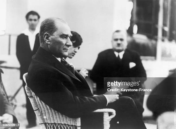 Mustafa Kemal, Named The Atatuerk, President Of Republic Of Turkey, In 1929.