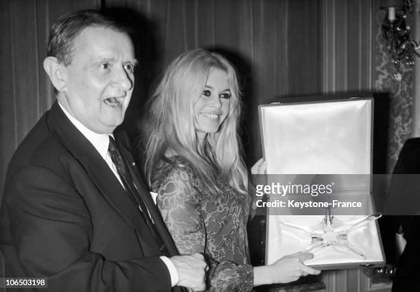 Georges Auric And Brigitte Bardot, In 1966