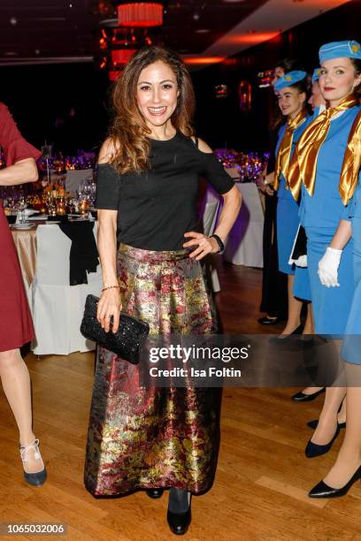 German presenter Anastasia Zampounidis during the 10th Laughing Hearts Charity Gala at Grand Hyatt Hotel on November 24, 2018 in Berlin, Germany.