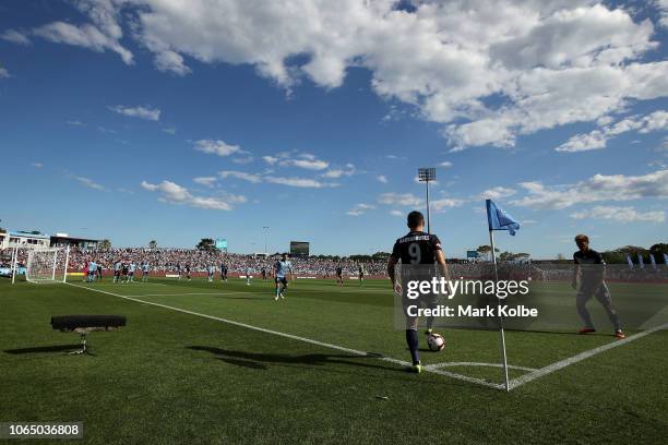 General view is seen during the round five A-League match between Sydney FC and Melbourne Victory at WIN Jubilee Stadium on November 25, 2018 in...