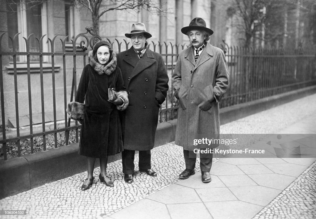 Albert Einstein With Family 1930