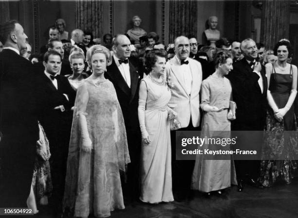 From Left To Right, Lady Valerie Goulding Working In Favor Of Disabled People In Ireland, Baron Jean And Baroness Renee Seilliere, The French...