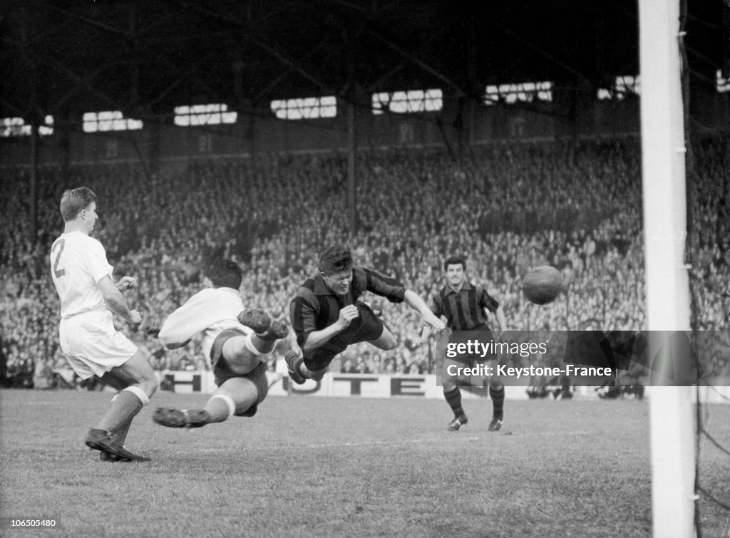 Colombes Stadium. Final Of The Football Cup Of France Between Ogc Nice And Olympic Marseille. May 1954