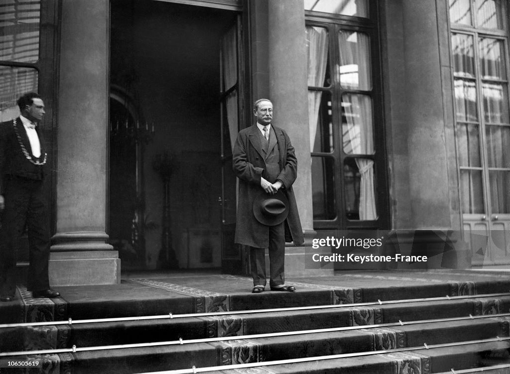 Leon Blum At The Elysees In 1936