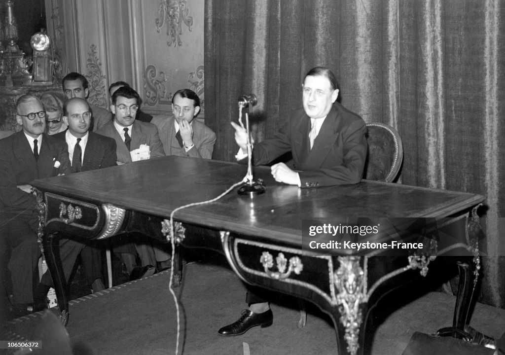 General De Gaulle Press Conference, In 1948