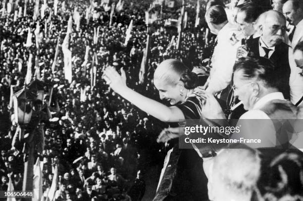 Argentina President'S Wife Eva Peron In 1950