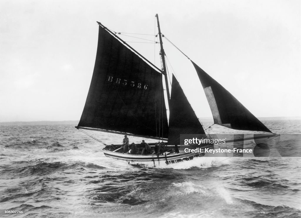 Fishing Boat In Ouessant In 1934