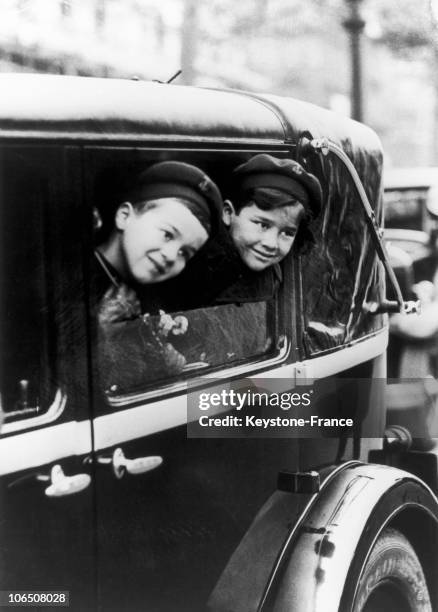 The Two Elder Sons Of Charles Chaplin Of His Marriage With Lita Grey.