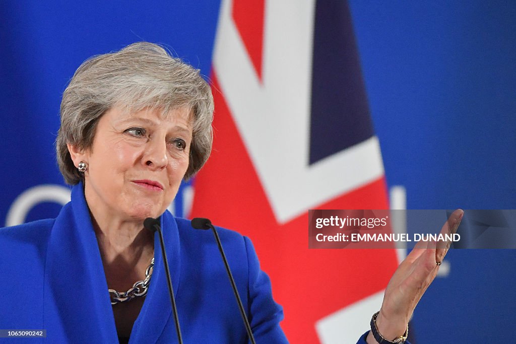 TOPSHOT-BELGIUM-EU-COUNCIL-BREXIT-POLITICS