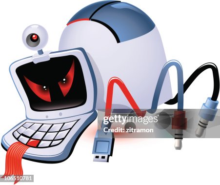 Computer Chip Monster Computer Monster High-Res Vector Graphic - Getty Images