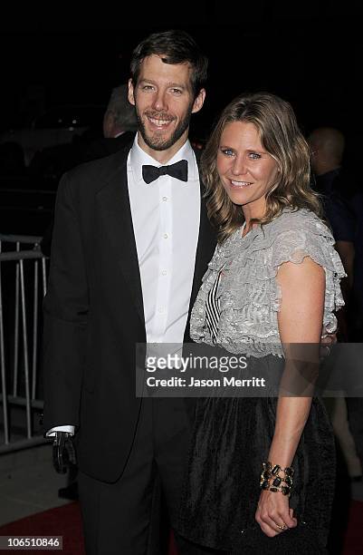 Author Aron Ralston and Jessica Trusty arrive at the premiere of "127 Hours" at the Academy Of Motion Picture Arts and Sciences Samuel Goldwyn...