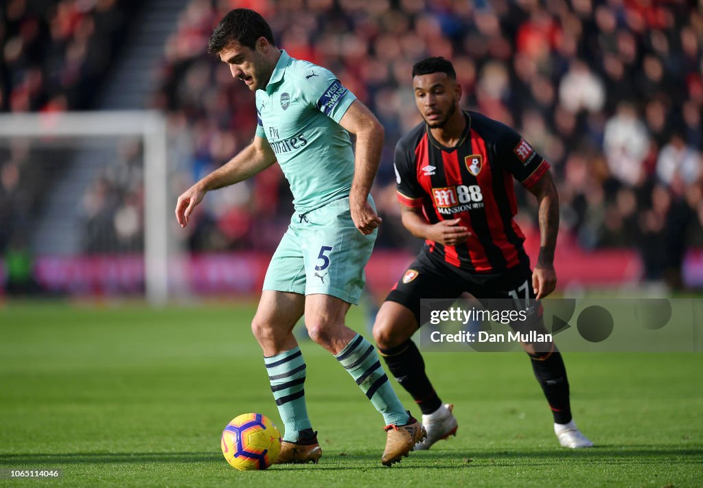 AFC Bournemouth v Arsenal FC - Premier League