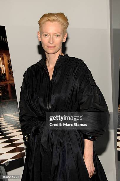 Actress Tilda Swinton attends the Sally Potter Retrospective at The Museum of Modern Art on July 7, 2010 in New York City.