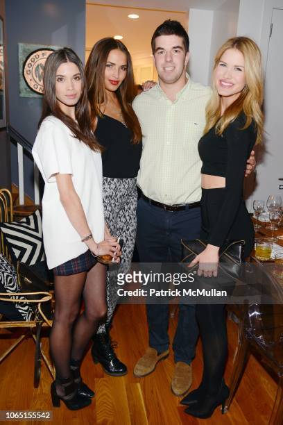 Giza Lagarce, Charlotte Carter-Allen, Billy McFarland and Annmarie Nitti attend ONE.1 Hosts Dinner to Celebrate the Opening of the Magnises Townhouse...
