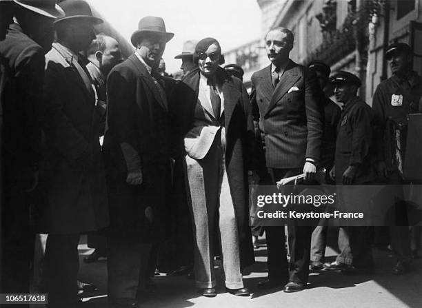 Marlene Dietrich, Arriving In Paris, May 19Th 1933 News Photo - Getty Images