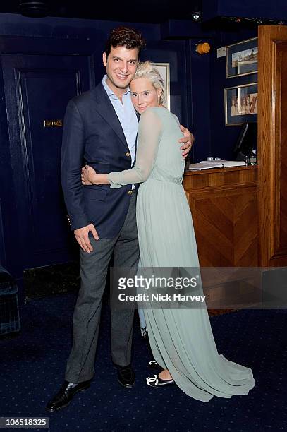 Prince Casimir Wittgenstein-Sayn and Kalita al Swaidi attend the launch party of 'Tatler's Little Black Book' on November 3, 2010 in London, United...
