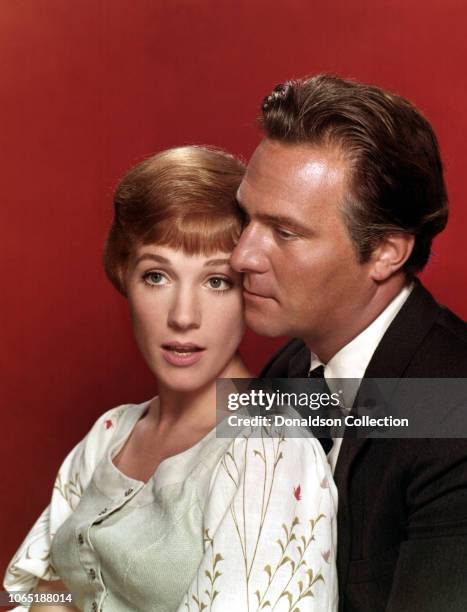 Actress Julie Andrews and Christopher Plummer in a scene from the movie"The Sound of Music"