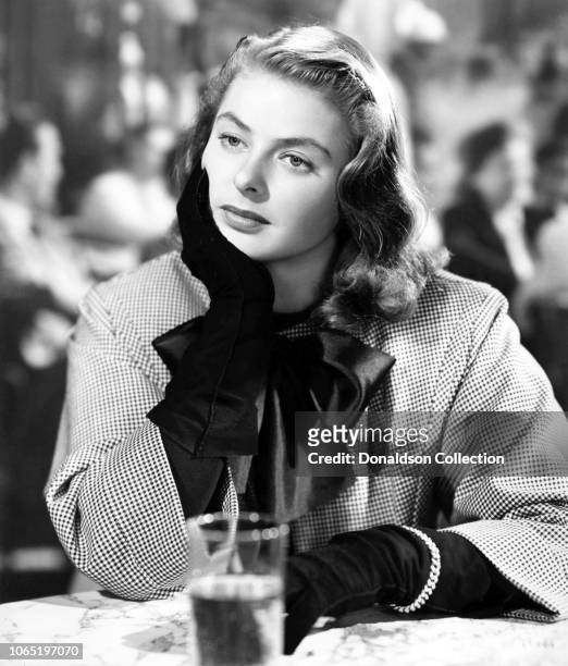 Actress Ingrid Bergman in a scene from the movie "Notorious"