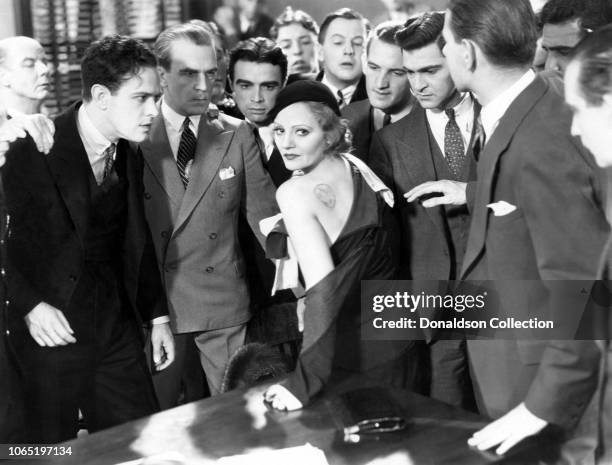 Actress Tallulah Bankhead in a scene from the movie"Devil and the Deep"