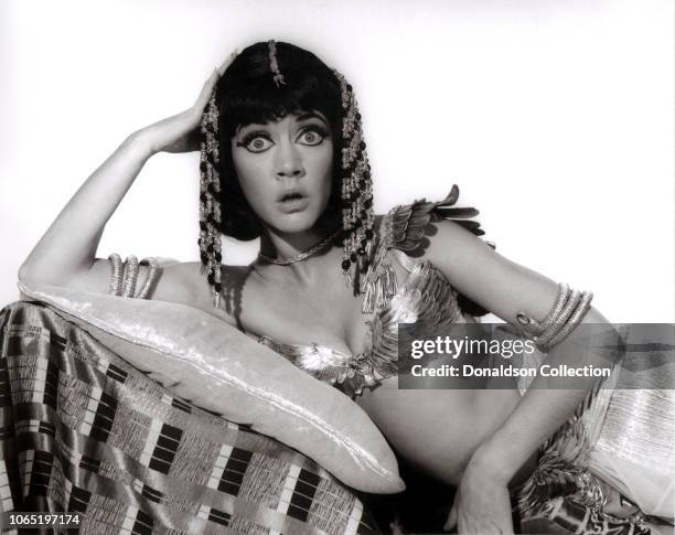 Actress Amanda Barrie in a scene from the movie"Carry On Cleo"