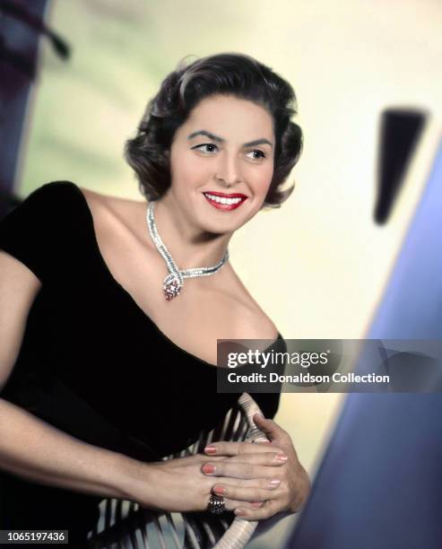 Actress Ingrid Bergman in a scene from the movie "Indiscreet"