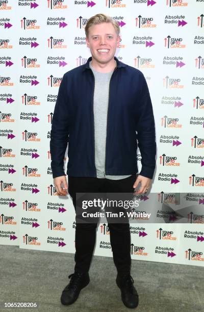 Rob Beckett attends Absolute Radio Live in support of Stand Up To Cancer at London Palladium on November 24, 2018 in London, England.