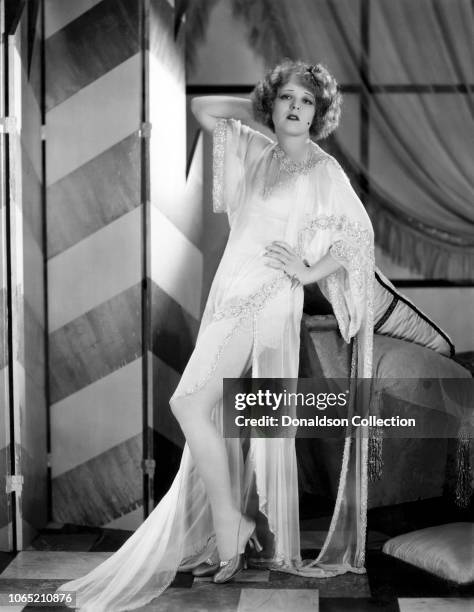 Actress Clara Bow in a scene from the movie "Her Wedding Night"