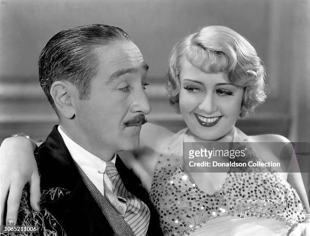 Actress Joan Blondell in a scene from the movie "Broadway Gondolier"