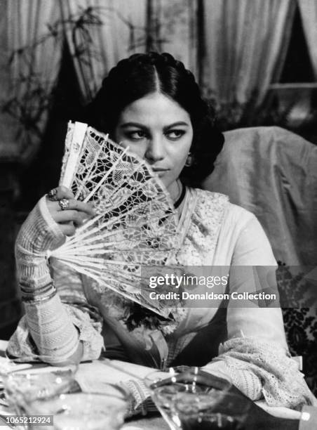 Actress Claudia Cardinale in a scene from the movie "The Leopard"
