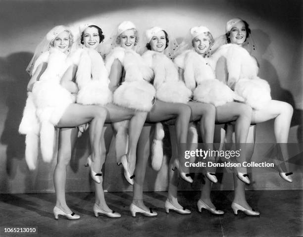 Chorus Girls in a scene from the movie "42nd Street"