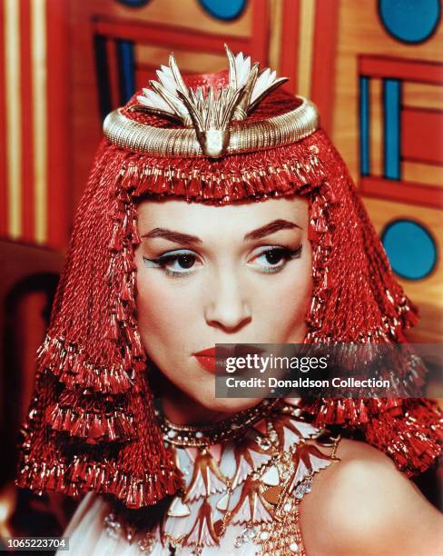 Actress Bella Darvi in a scene from the movie "The Egyptian"