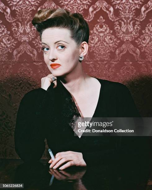 Actress Bette Davis in a scene from the movie "Now, Voyager"