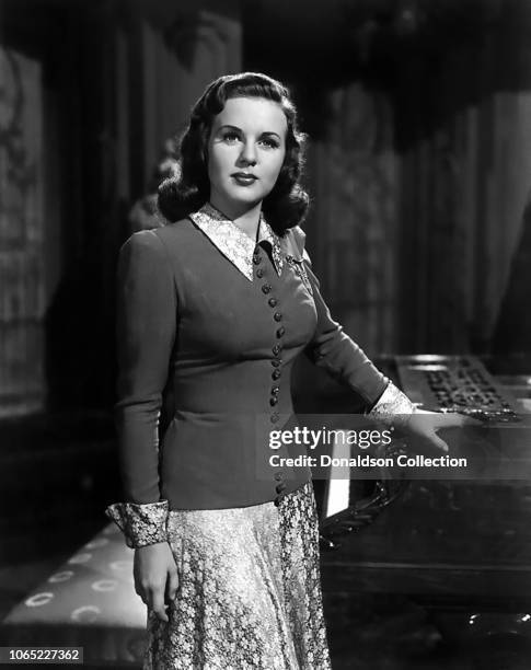 Actress Deanna Durbin in a scene from the movie "It Started with Eve"