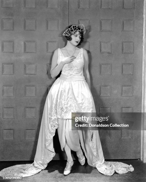 Actress Corinne Griffith in a scene from the movie "Single Wives"