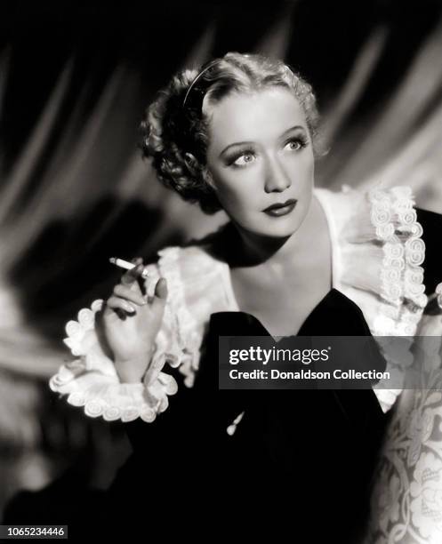 Actress Miriam Hopkins in a scene from the movie "She Loves Me Not"