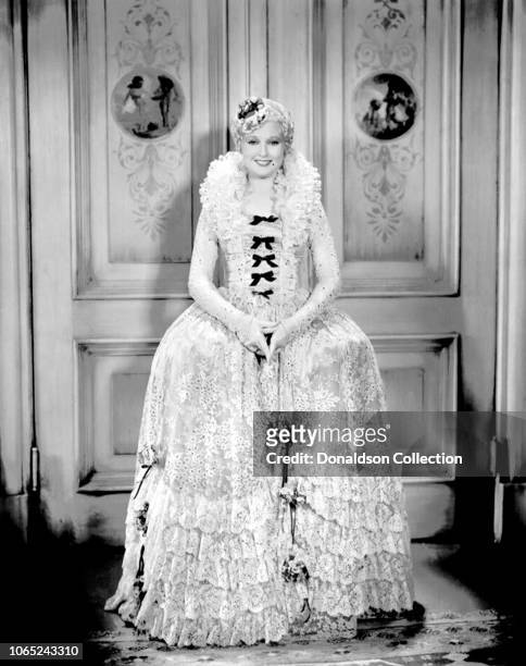 Actress Thelma Todd in a scene from the movie "Maid in Hollywood"