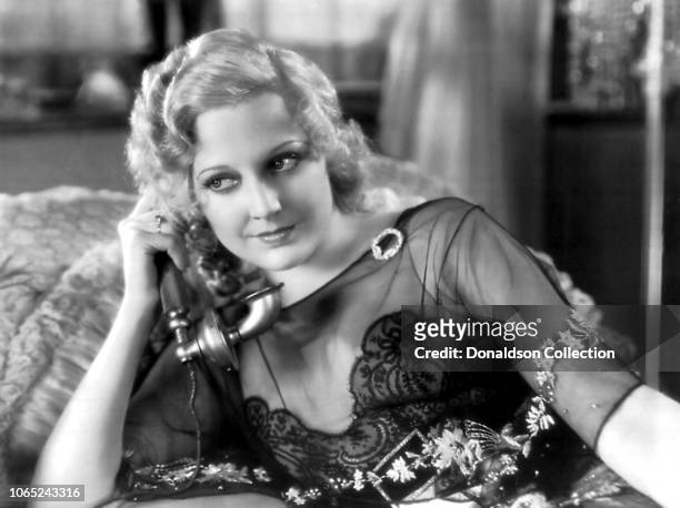 Actress Thelma Todd in a scene from the movie "The Maltese Falcon"
