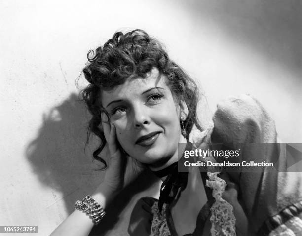 Actress Ida Lupino in a scene from the movie "The Light that Failed"