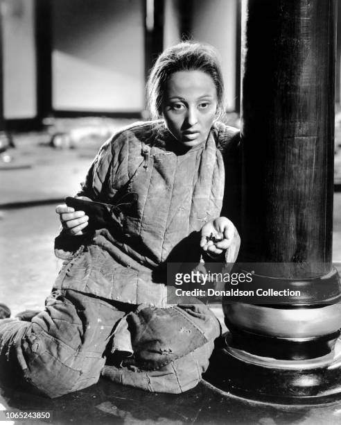 Actress Luise Rainer in a scene from the movie "The Good Earth"