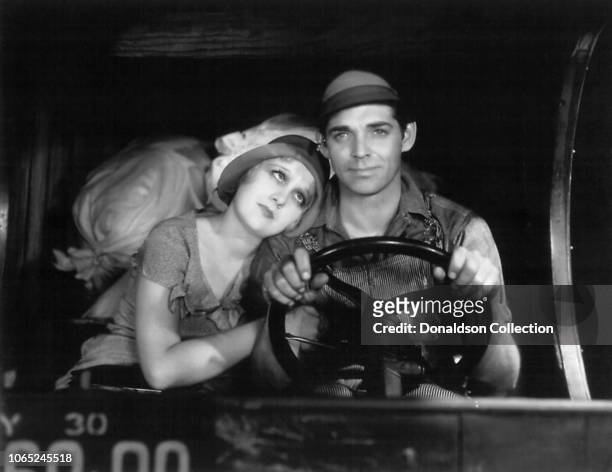 Actress Anita Page and Clark Gable in a scene from the movie "The Easiest Way"