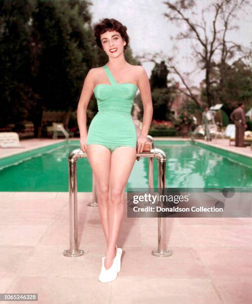 Actress Elizabeth Taylor in a scene from the movie "The Girl Who Had Everything"
