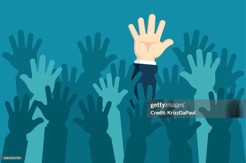 Raised Hands Up High-Res Vector Graphic - Getty Images