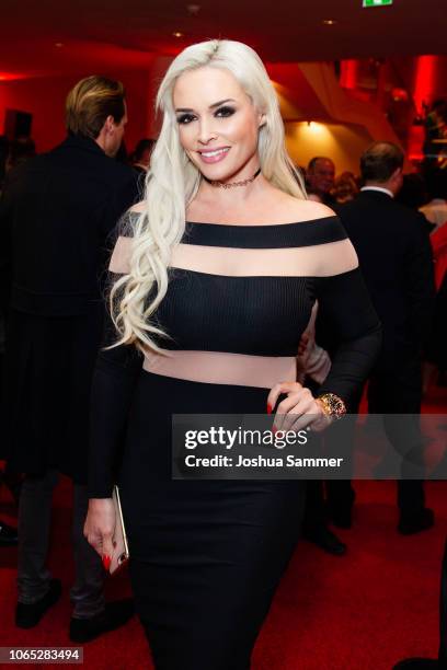 Daniela Katzenberger attends the premiere of the musical 'Bat Out of Hell' at Stage Metronom Theater on November 8, 2018 in Oberhausen, Germany.