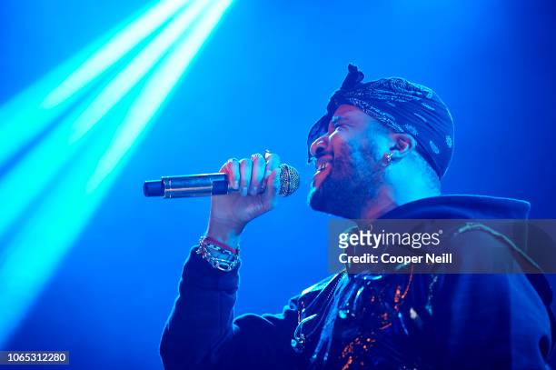 Ro James performs during the Spectrum Presents Busta Rhymes Powered By Pandora event at Trees on November 08, 2018 in Dallas, Texas.