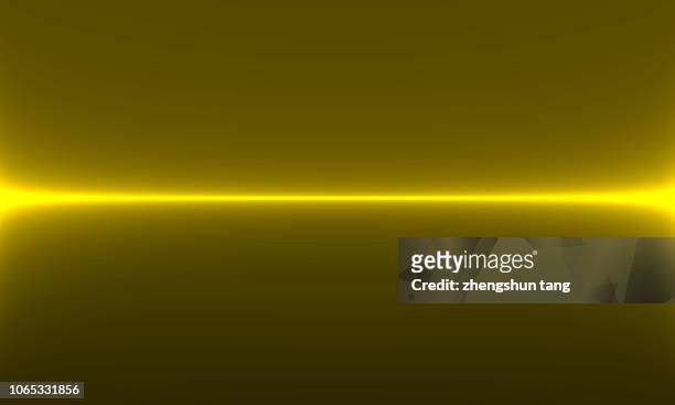 golden line by using computer art design - yellow line ストックフォトと画像