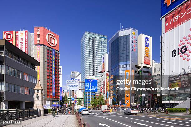 cityscape of akihabara, chiyoda ward, tokyo prefecture, honshu, japan - 秋葉原 ストックフォトと画像