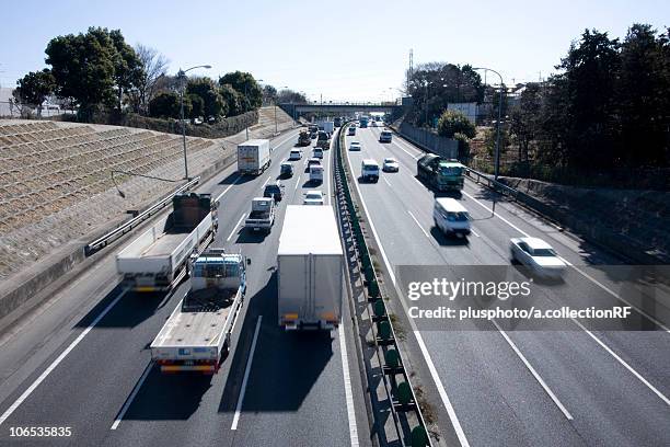 highway, high angle view, kanagawa prefecture, honshu, japan - plusphoto stock pictures, royalty-free photos & images