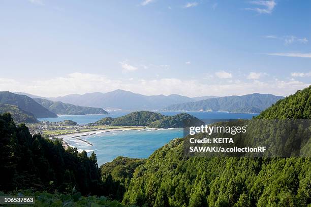 tsuruga harbor and sea of japan, fukui prefecture, honshu, japan - fukui prefecture foto e immagini stock