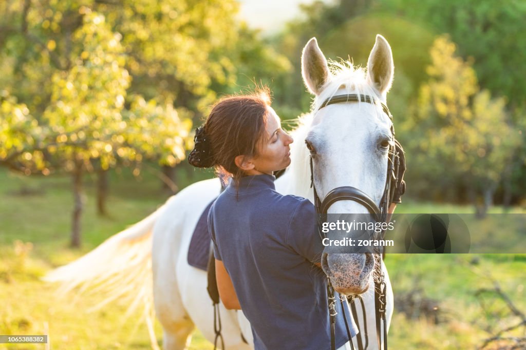 Bonding with horse