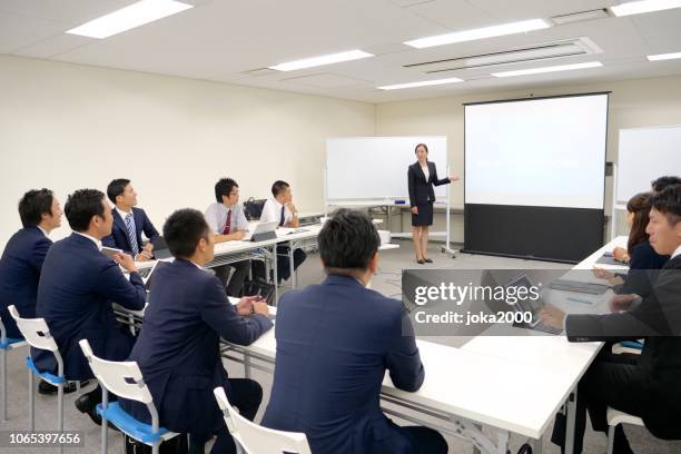 woman business leader discussing project - executive board meeting stock pictures, royalty-free photos & images